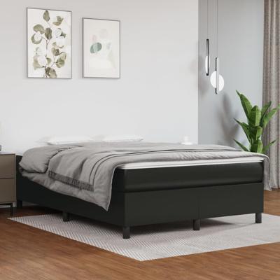 Boxspringframe kunstleer zwart 140x200 cm