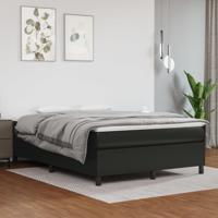 Bedframe kunstleer zwart 140x200 cm - thumbnail