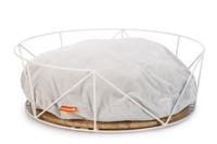 Beeztees Kattenmand Kipu M 50x50x17,5 cm metaal wit - thumbnail