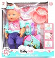 Jonotoys Tutu baby doll leuke speel pop met accessoires - thumbnail