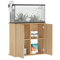 Aquariumstandaard Sonoma Eiken 81x36x73 cm Bewerkt Hout - thumbnail