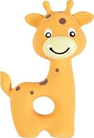 Zolux puppyspeelgoed latex giraffe oranje - thumbnail