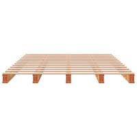 Palletbed massief grenenhout wasbruin 140x200 cm - thumbnail