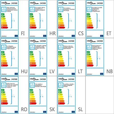 VidaXL Plafondlamp met ellips glazen kapjes (4 x e14) VidaXL Plafondlamp met ellips glazen kapjes (4 x e14)