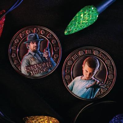 Stranger Things Collectable Coin Eleven & Hopper 4 cm - thumbnail