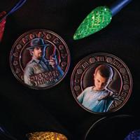 Stranger Things Collectable Coin Eleven & Hopper 4 cm - thumbnail