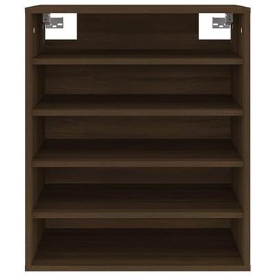 Schoenenkast 60x35x70 cm bewerkt hout bruineikenkleurig Schoenenkast 60x35x70 cm bewerkt hout bruineikenkleurig