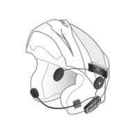 INTERPHONE UCOM4 - Dubbel - Bluetooth 5.0 helmintercom voor motorfietsen, gebruik voor 4 rijdersgroep, afstand 1 km, autonomie tot 15 uur, mp3, gps, waterdicht IP67, voor alle helmen - thumbnail