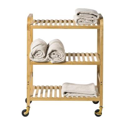 Trolley bamboe - bruin - 80x60x33.5 cm Trolley bamboe - bruin - 80x60x33.5 cm