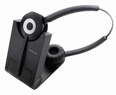 Jabra Pro 930 DUO UC DECT draadloze on-ear stereo headset - Unified Communications gecertificeerd - met ruisonderdrukking - voor gebruik met softphones in Europa - EU-stekker