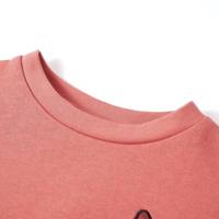 Kindertrui blokontwerp en kattenprint 92 roze - thumbnail