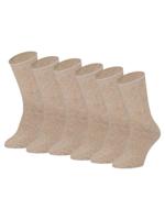 Heatkeeper Dames Thermo Sokken 4-pack Beige Mouliner - thumbnail