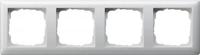 Gira standaard 55 afdekraam 4-voudig zuiverwit glanzend 021403 - thumbnail