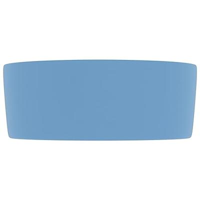 Wastafel rond 40x15 cm keramiek mat lichtblauw Wastafel rond 40x15 cm keramiek mat lichtblauw