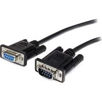 StarTech.com BLACK DB9 SERIAL CABLE M/F 3m Black Straight Through DB9, MXT1003MBK - thumbnail