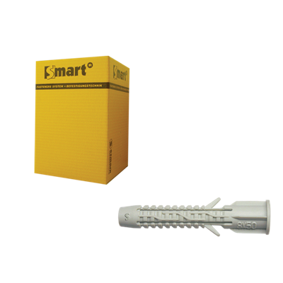 pgb-Europe SMART | Universeelplug met boord Ø 10x60 Ny | 50 st - SM00UPN001000603