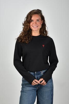 Ami Paris t-shirt ADC Ts Ml Rouge BFUTS235.724 noir Ami Paris t-shirt ADC Ts Ml Rouge BFUTS235.724 noir