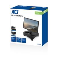 ACT AC8200 Monitor Standaard | Opberglade | Verstelbaar | Monitor Houder tot 17" en max 27kg | Antislip - thumbnail