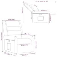 Sta-op-stoel verstelbaar stof donkergrijs - thumbnail