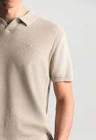Dstrezzed Mercury Short Sleeve Polo 420026 Poloshirts 262 Desert Brown - thumbnail
