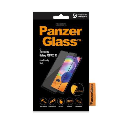 PanzerGlass™ displaybescherming voor Samsung Galaxy A31 | A32 - krasbestendige, geharde displaybescherming glas met volledige displayafdekking - Case Friendly Screen Protector voor Samsung Galaxy A31