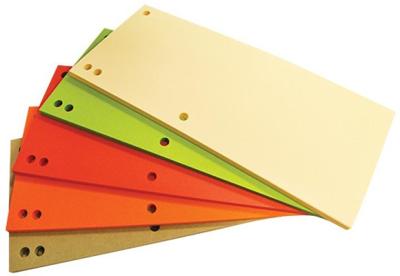 OFFICE products verdeelstroken, 235 x 105 mm, pak van 100 stuks, geassorteerde kleuren