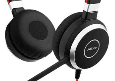 Jabra Evolve 40 MS Stereo Headset – Microsoft Certified Headphones for VoIP Softphone with Passive Noise Cancellation – USB-Cable with Controller – Black
