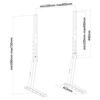Neomounts FPMA-D1240BLACK flatscreen bureausteun bevestiging - thumbnail