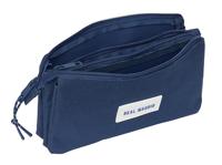 Pennenetui met 3 vakken Real Madrid C.F. Marineblauw 22 x 12 x 3 cm - thumbnail