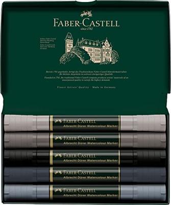 Faber Castell fc-160306 wk25aquarel marker fc albrechtdürer 5 stuks grey tones Faber Castell fc-160306 wk25aquarel marker fc albrechtdürer 5 stuks grey tones