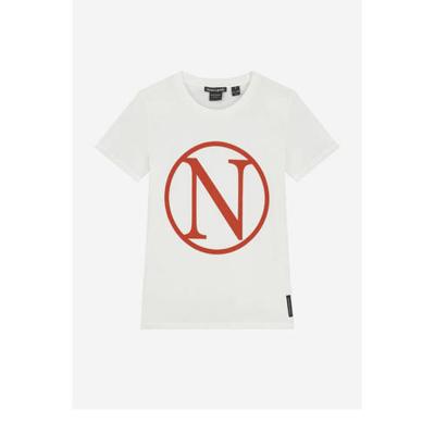 NIK&NIK T-shirt Kim N met printopdruk offwhite/rood