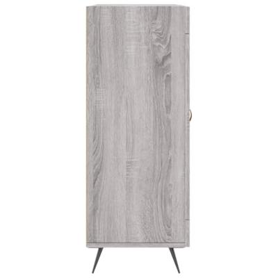 Dressoir 69,5x34x90 cm bewerkt hout grijs sonoma eikenkleurig