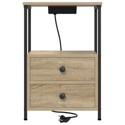 Nachtkastje met lade Sonoma Eiken 40 x 31 x 60 cm Bewerkt hout