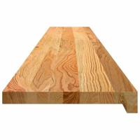 VidaXL Vensterbanken 2 st 160x25x2 cm massief eikenhout lichtbruin - thumbnail