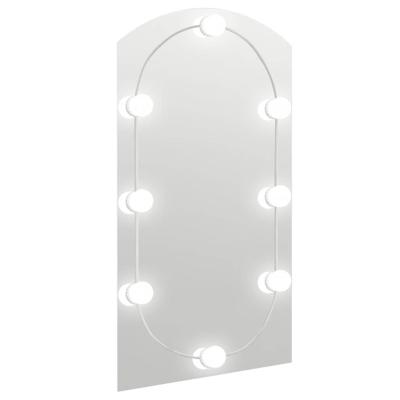 VidaXL Spiegel met led-verlichting boog 90x45 cm glas