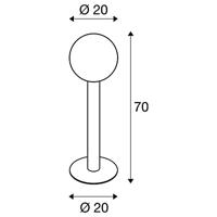 SLV 1002001 GLOO PURE 70 Staande LED-buitenlamp E27 23 W Antraciet - thumbnail