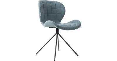 Zuiver Eetkamerstoel 'OMG' kleur Blauw Zuiver Eetkamerstoel 'OMG' kleur Blauw