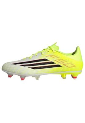 adidas F50 League IJzeren-Nop Voetbalschoenen (SG) Neongeel Zwart Rood