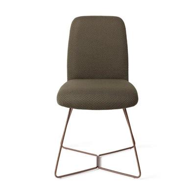 Jesper Home Eetkamerstoel 'Taiwa' Beehive Rose, kleur Jungle Jewel