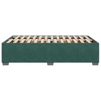 Bedframe zonder matras 120x190 cm fluweel donkergroen