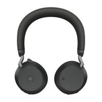 Jabra evolve2 75 on-ear headset (zwart, link380a, microsoft teams) - thumbnail