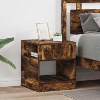 Bijzettafel 2 pcs Gerookt eiken 40,5 x 40 x 45 cm Bewerkt hout - thumbnail