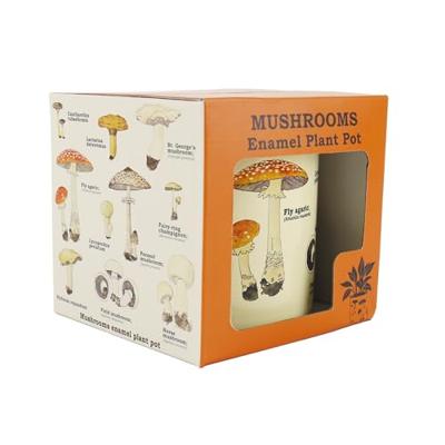 Gift Republic Paddenstoelen - Emaille Bloempot