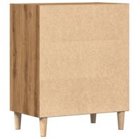 Dressoir 57x35x75 cm bewerkt hout artisanaal eikenkleurig - thumbnail