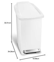 Simplehuman Afvalemmer Slim 10 liter - thumbnail