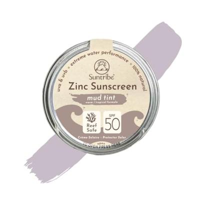 Suntribe Zonnebrandcrème - gezicht & sport - spf 30 - mud tint - 45 gr
