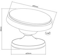 My Wall HT9-1L Telefoonhouder voor in de auto Magneetbevestiging Bevestigingswijze (auto): Dashboard, Kleefpad - thumbnail