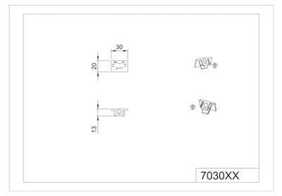 Trio Eindkap witDuoline voor 2-fase railverlichting - 703031