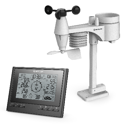BRESSER ClimateScout 7-in-1 Draadloos Weerstation (zwart)