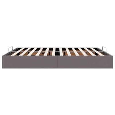 Bedframe zonder matras 160x200 cm kunstleer grijs
